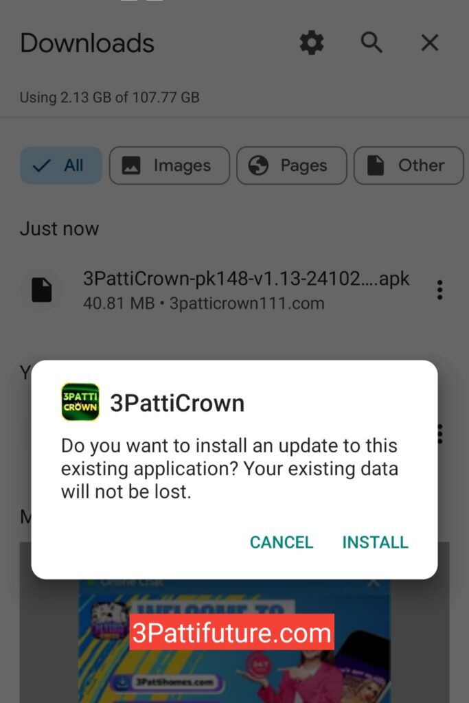 3 Patti crown install apk