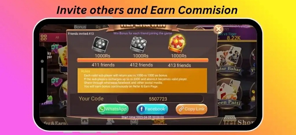 Invite friends and receive referral rewards